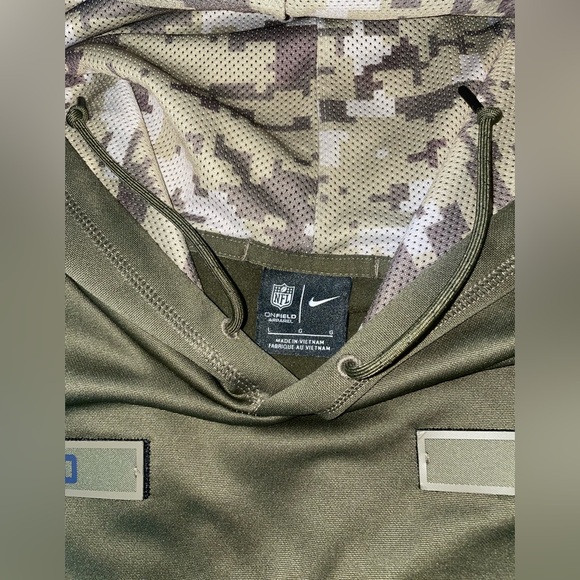 Chicago Bears Nike Salute To Service Green Army Hooded Sweatshirt Mens Large - Picture 5 of 10